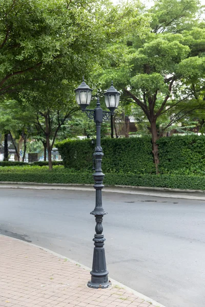 Street lamps in the park