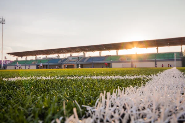 Soccer artificial turf pattern and stadium