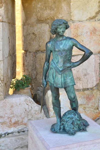 The statue of a young king David