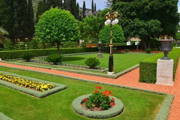 Park lanes and paths in the Bahai gardens, Israel