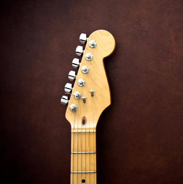 Guitar head and neck  detail