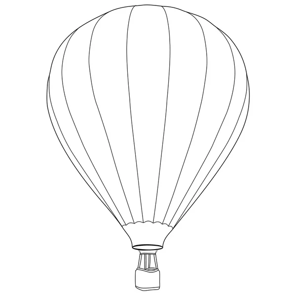 Air balloon outline drawing