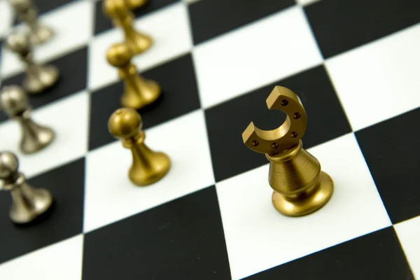 Chess game - pieces in play on chessboard