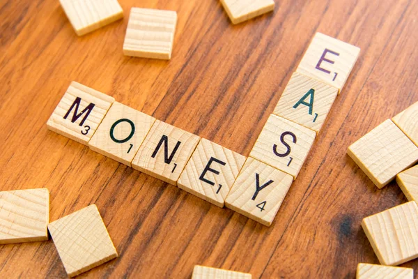 Scrabble letters - EASY MONEY