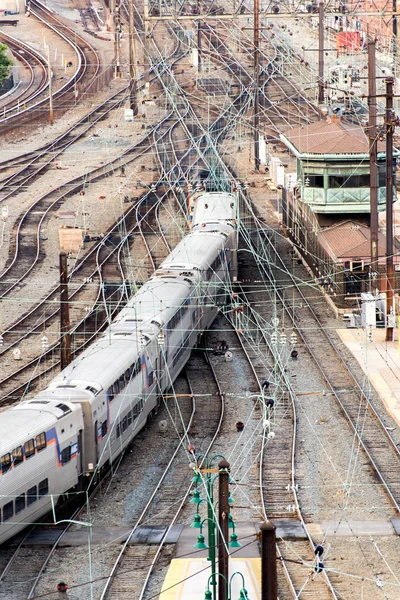 Washington, DC -Trains and overhead cables at Union Station