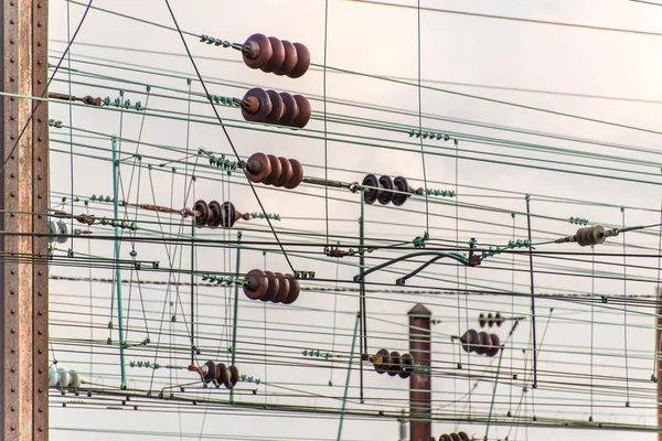 Washington, DC -Trains and overhead cables at Union Station