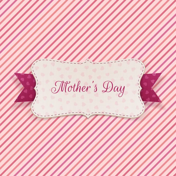 Mothers Day Holiday Banner with festive Ribbon
