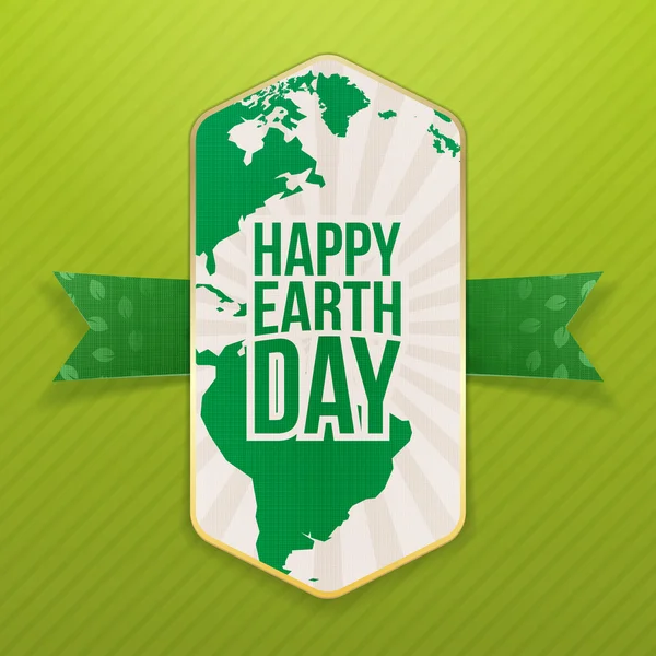 Happy Earth Day realistic Holiday Banner Template