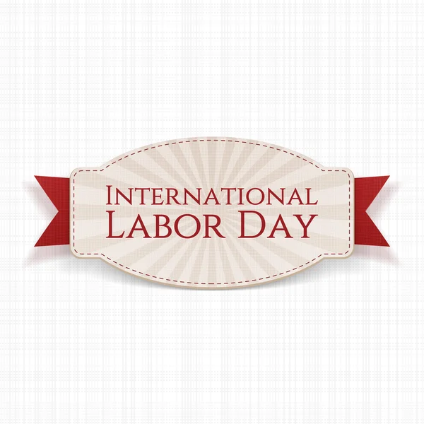 International Labor Day Holiday realistic Label