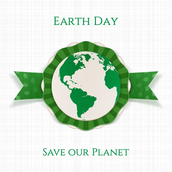 Earth Day realistic circle Holiday Banner Template