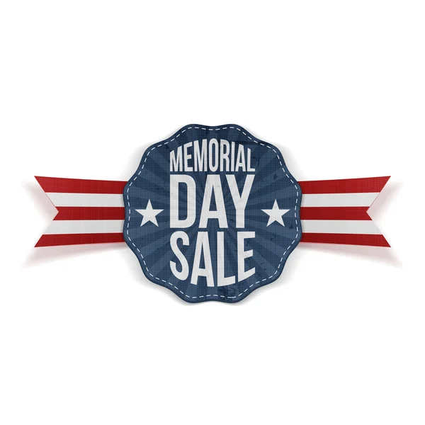 Memorial Day Sale national Emblem with Ribbon