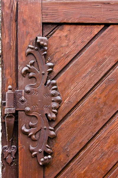 Vintage iron door hinges.