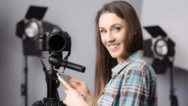 Young photographer portrait