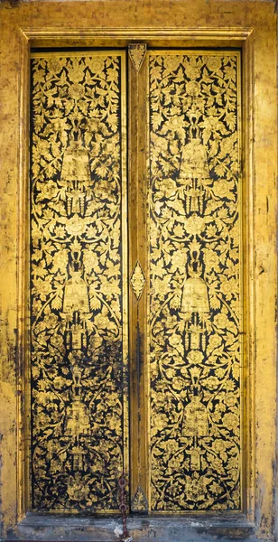 Temple Door Art at Wat Rakhangkhositraram, Bangkok