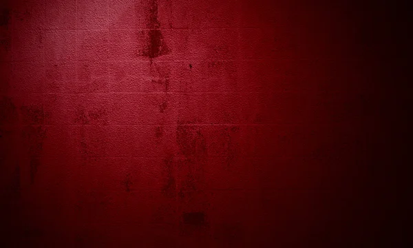 Dirty red wall with tiles