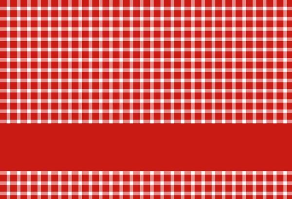 Tablecloth red white with red stripes
