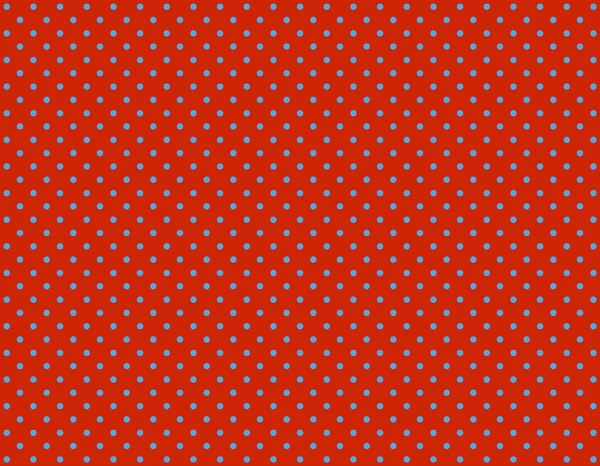 Red background with blue dots
