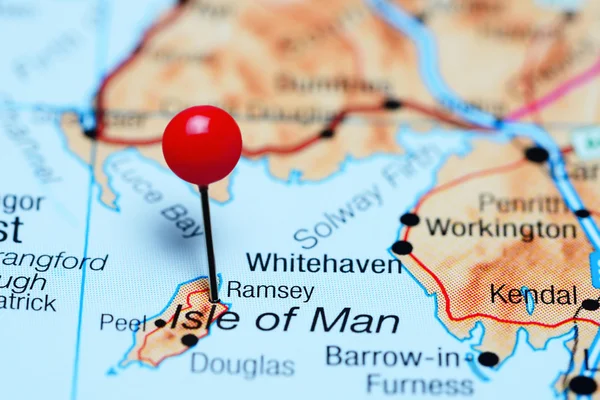 Ramsey pinned on a map of UK