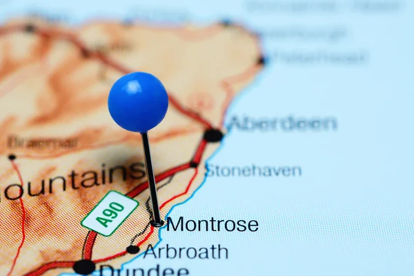 Montrose pinned on a map of Scotland