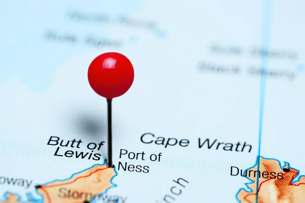 Port of Ness pinned on a map of Scotland