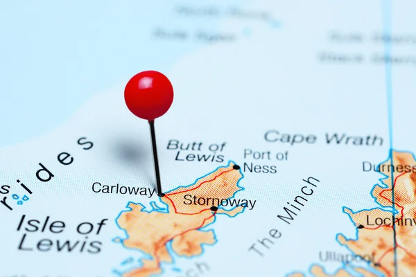 Carloway pinned on a map of Scotland