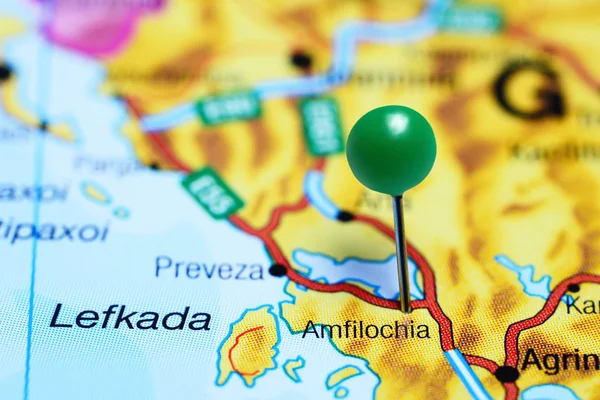 Amfilochia pinned on a map of Greece