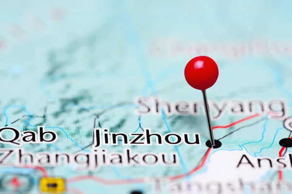 Jinzhou pinned on a map of China