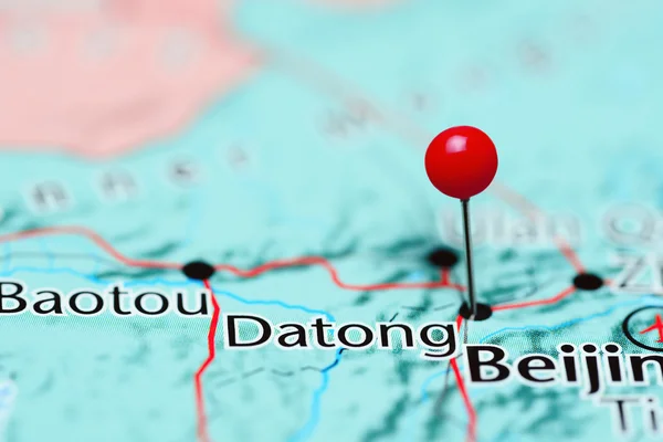 Datong pinned on a map of China