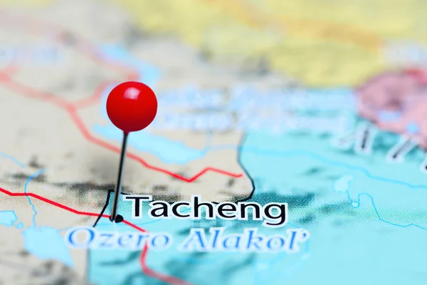 Tacheng pinned on a map of China