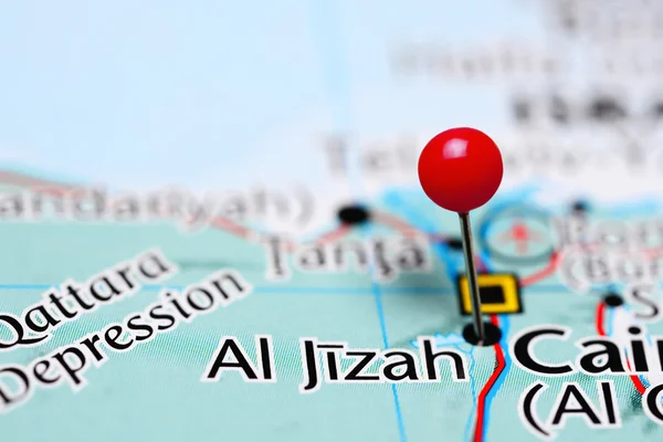 Al Jizah pinned on a map of Egypt