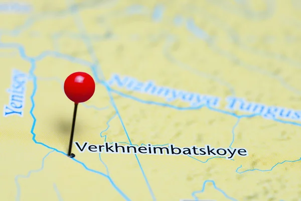 Verkhneimbatskoye pinned on a map of Russia