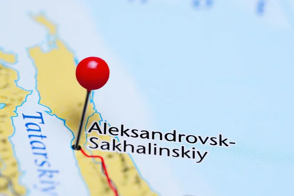 Aleksandrovsk-Sakhalinskiy pinned on a map of Russia