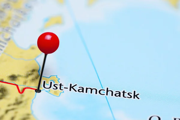 Ust-Kamchatsk pinned on a map of Russia