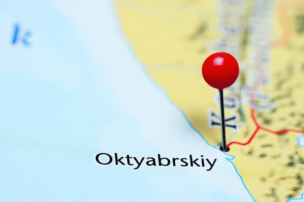 Oktyabrskiy pinned on a map of Russia