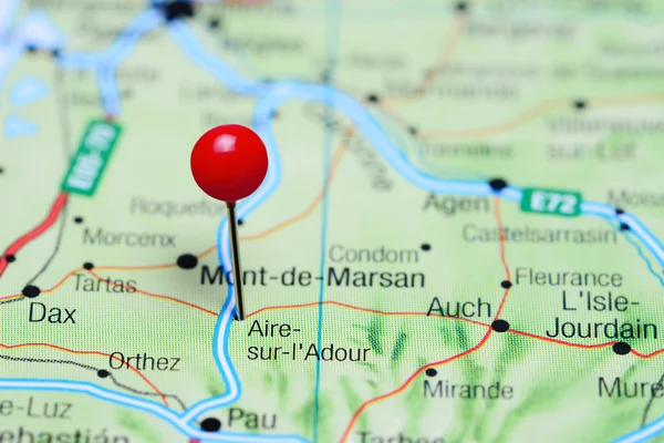 Aire-sur-Adour pinned on a map of France