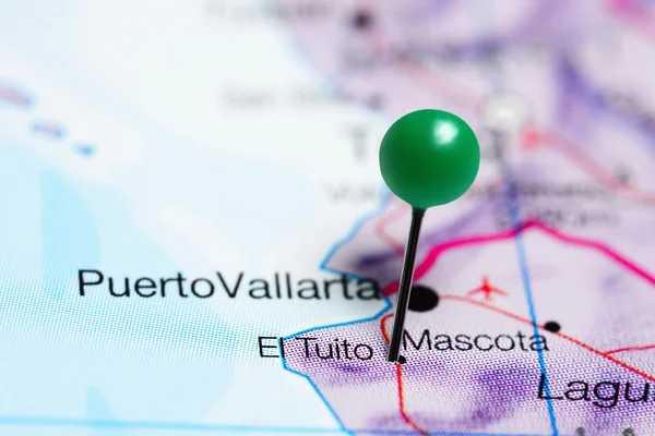 El Tuito pinned on a map of Mexico