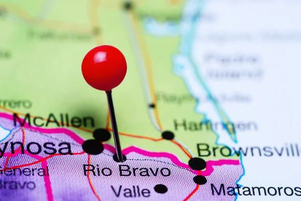 Rio Bravo pinned on a map of Mexico