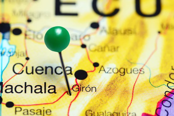 Giron pinned on a map of Ecuador