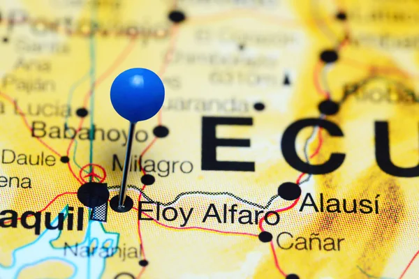 Eloy Alfaro pinned on a map of Ecuador