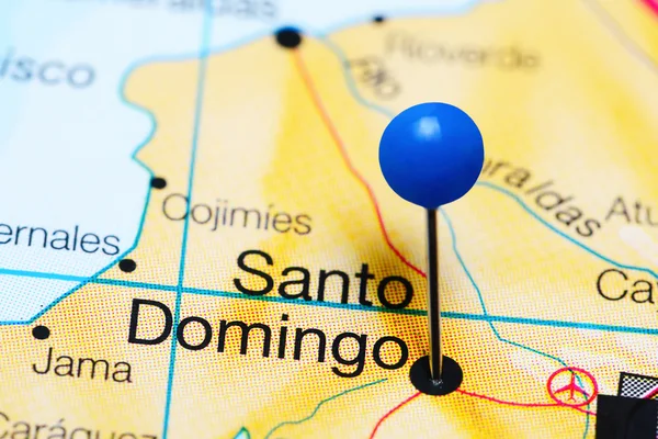 Santo Domingo pinned on a map of Ecuador
