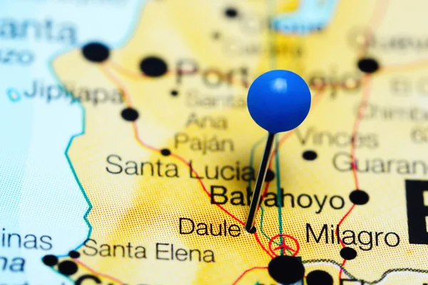 Daule pinned on a map of Ecuador