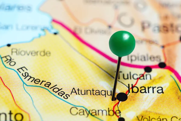 Atuntaqui pinned on a map of Ecuador