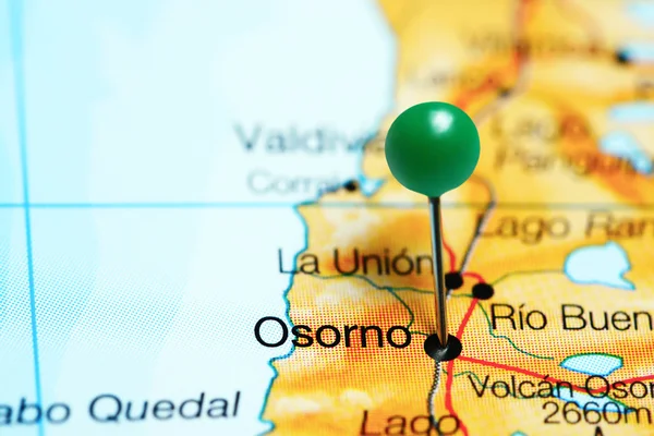 Osorno pinned on a map of Chile
