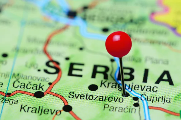 Svetozarevo pinned on a map of Serbia