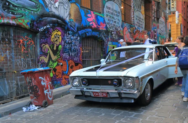 Classic car Graffiti street art Melbourne