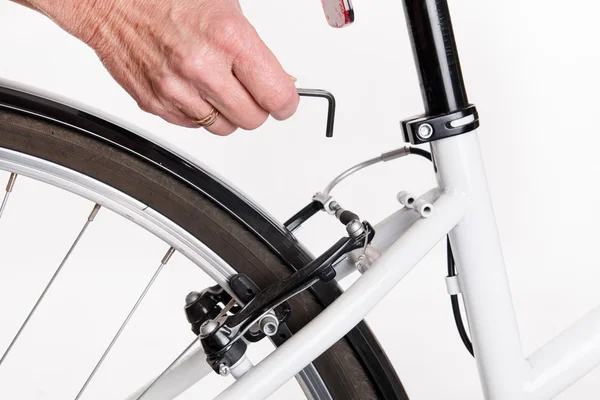 Adjustment and repair of the bike with the allen key
