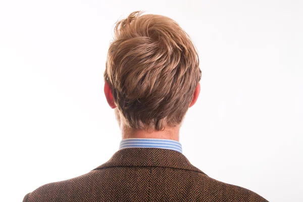 Back of the head and the hair of a young man