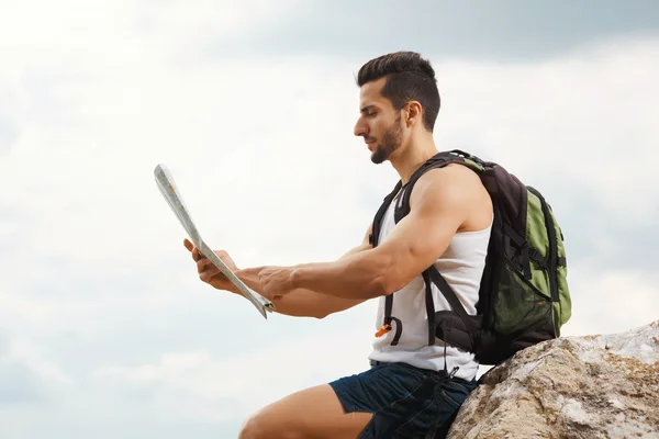 Hiker with a backpack