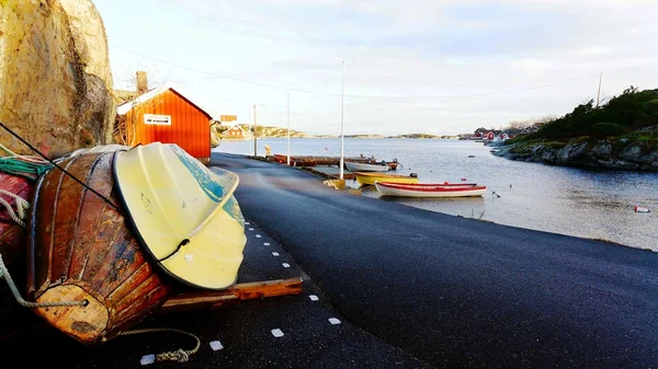 Wooden boats on the shore