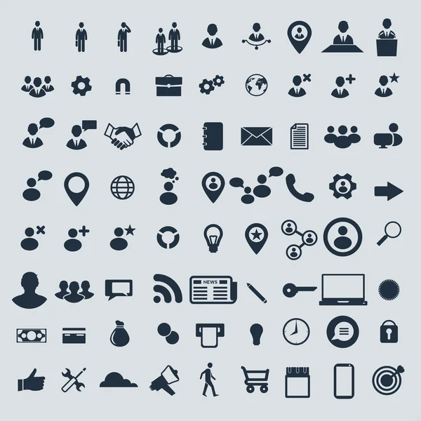 Big set of business icons.